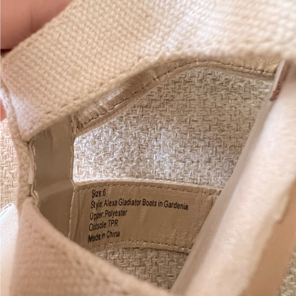 Joyfolie Alexa Gladiator Sandals/Boots in Gardenia 6 Toddler GUC - Picture 6 of 7